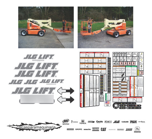 Kit De Calcas De Restauración Para JLG E400 A