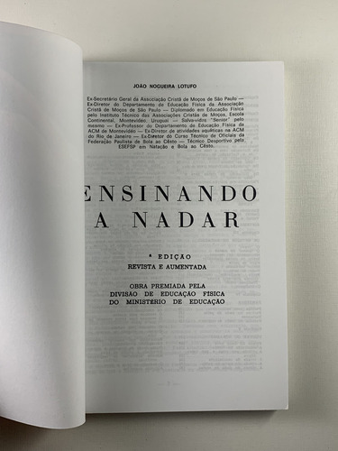 Livro Ensinando A Nadar João Lotufo Revista E Aumentada - D6