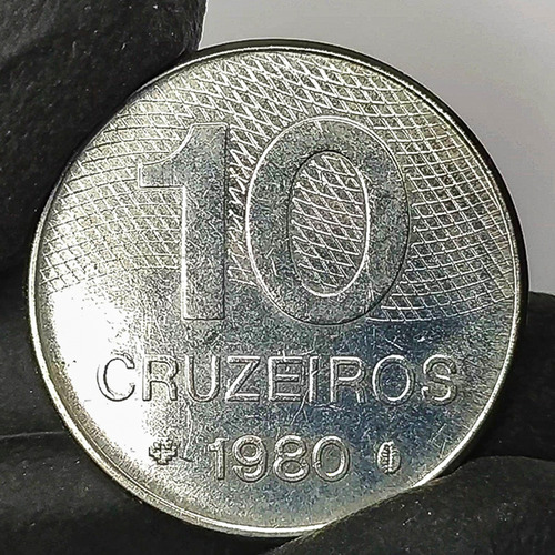 Brasil 10 Cruzeiros 1980 Moneda Antigua