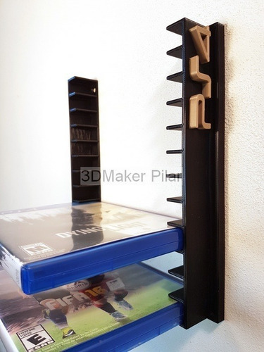 Organizador Soporte Pared 12cajas Juegos Ps4 Ps3 Xbox Bd Dvd
