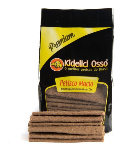 Bifinho Macio Kidelici Osso - Sabor Chocolate - 400g 