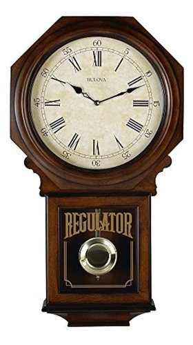 Bulova C3543 Ashford Antiguo Reloj Mundial Acabado De Nogal
