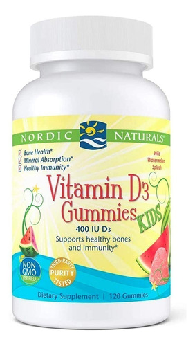 Nordic Naturals Vitamina D3 Gummies Niños, 120caps