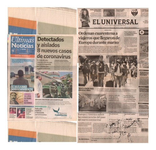 Periodicos Sobre Covid Venezuela Mar 2020 Ultimas Noticias