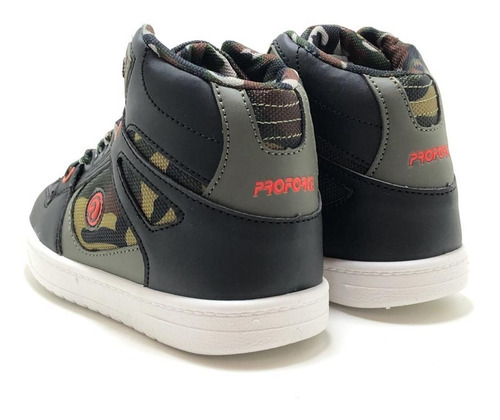 Imagen 4 de 5 de Zapatilla Botita Nene Nenas Niños Skate Estampa Proforce 313