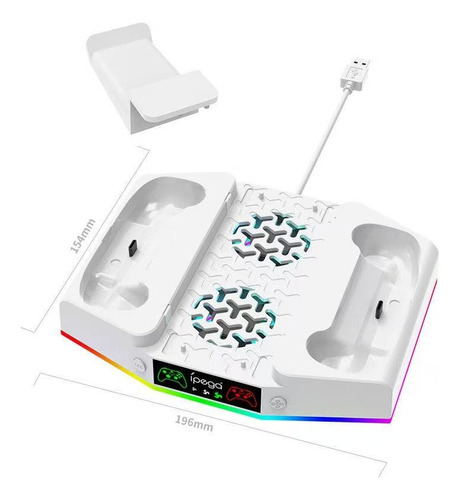 Base Ventilador Para Xbox Series S Con 2 Pilas Recargables