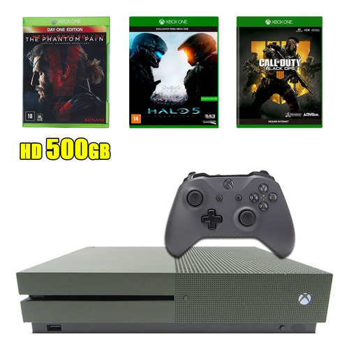 Microsoft Xbox One S - Battlefield 1 Edition 500gb + Controle + Jogos + Garantia  (Recondicionado)