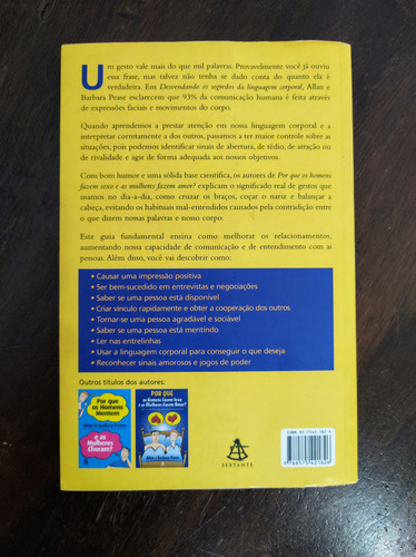 Desvendando Os Segredos Da Linguagem Corporal - Allan & Barbara Pease