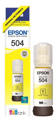 Tinta Epson Refil T504420 Amarelo L6161 4150 4160 6191 6171