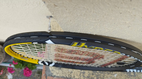 Raqueta Wilson Hyper Hammer 6.3 Oversize Amarillo/negro 4 3/8 (Usado)