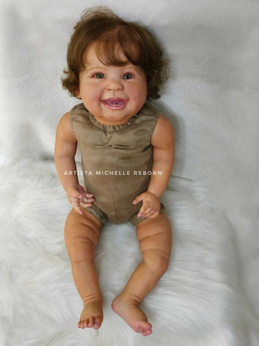 Bebê Reborn Menino 59cm Corpo Em Tecido Enxoval Completo