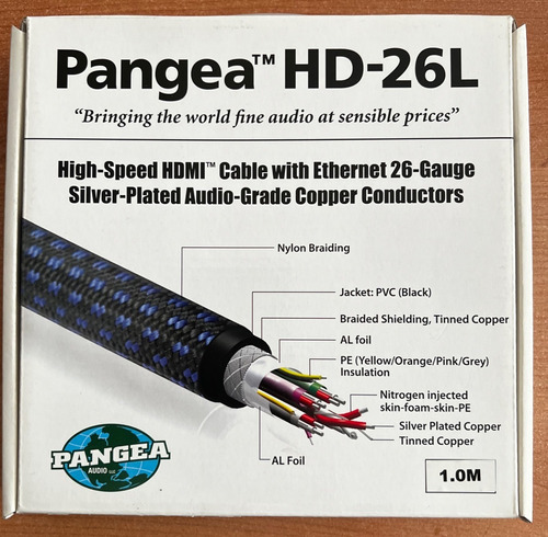 Cable Hdmi De Alto Desempeño Pangea Audio Hd-26l