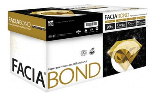 Caja Papel Copamex Facia Bond Carta Blancura 99% 75g 5000h