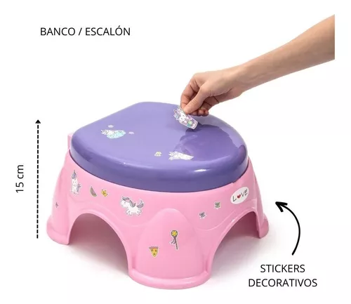 Pelela Infantil Inodoro 3 En 1 Adaptador Escalon Dory Nene/a