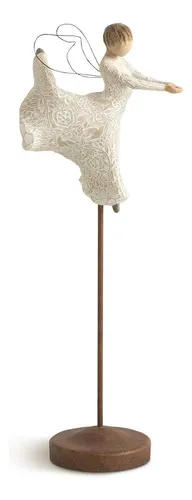 Figura Willow Tree Dance Of Life Angel Pintada A Mano