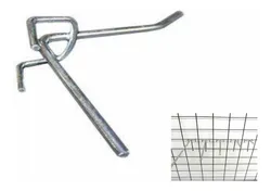 Comprar Gancho P/ Tela Expositor 20 Cm Cor Prata Com Kit120 Unidades no Mercado Livre