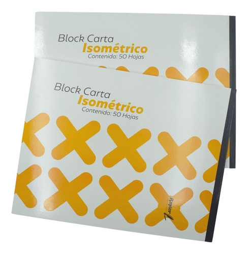 Block Carta Rayter Isométrico Cont. 2 Piezas 50 Hojas C/u
