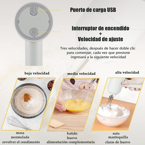 Liquidificador Manual 2 Em 1, Batedeira Elétrica Com