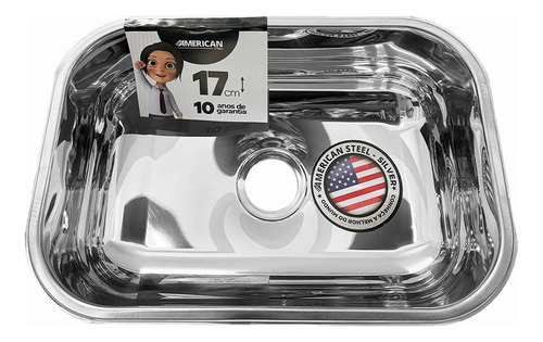 Cuba Pia Inox 47x30x17 430 American 10 Unidades Com Valvulas