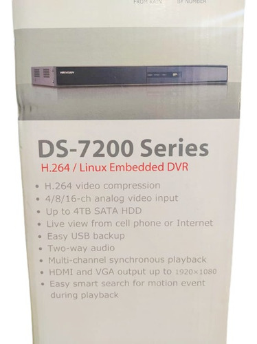 Dvr Hikvision Ds-7200 8 Canales Hdmi