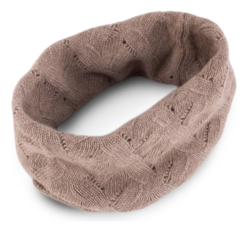 Love Womens 100% Infinity Snood - Natural Oscuro - Hecho En 