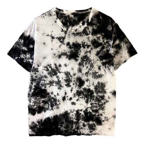 Imagen 1 de 2 de Playera Tie Dye Black & White Manga Corta Para Caballero
