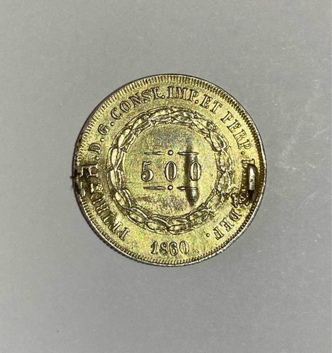 Antiga Moeda 500 Reis 1860 (Usado)