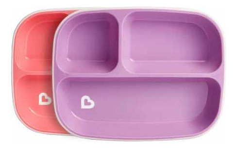 Set X 2 Platos C/ 3 Divisiones Marca Munchkin