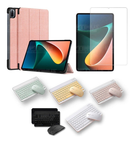 Kit Vidrio Estuche Teclado Tablet Para Xiaomi Mi Pad 5