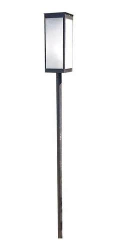 Imagen 1 de 6 de Farol Minimalista Con Poste 2 Mts Y Base Para Amurar 2010