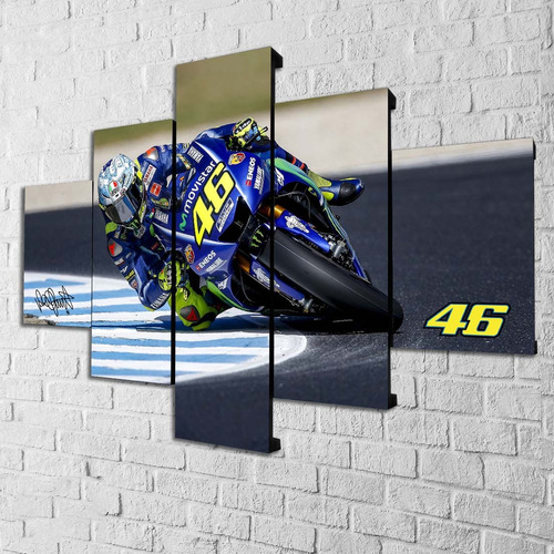 Cuadro Valentino Rossi Moto Moderno Poliliptico Modelo 0003