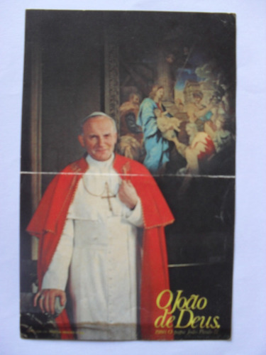 Mini Poster Do Papa João Paulo Ii - O João De Deus - 1980 (Usado)