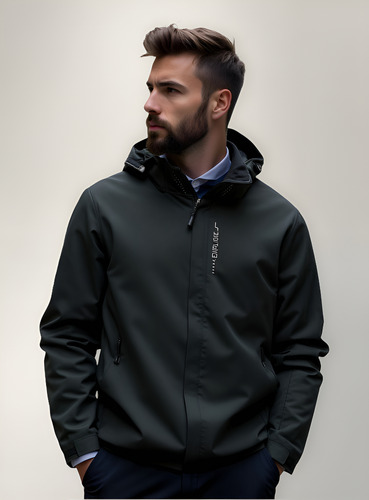 Chaqueta Impermeable A Prueba De Viento Transpirable Hombres