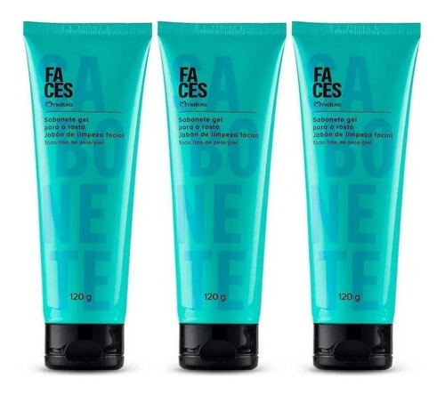 3 Jabón De Limpieza Facial Faces Natura - g a $665