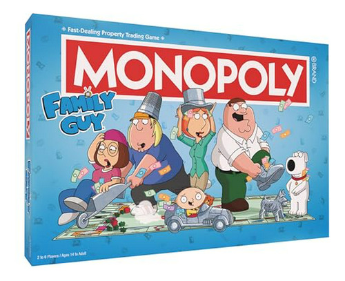 Juego De Mesa De Family Guy: Monopoly Quahog, Con Personajes