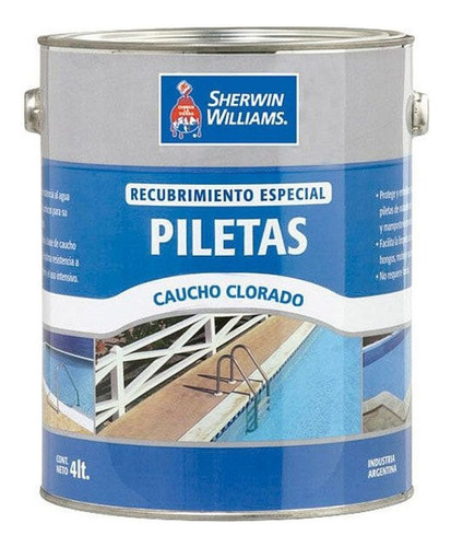 Pintura Para Pileta Sherwin Williams Caucho Azul 4 Lts