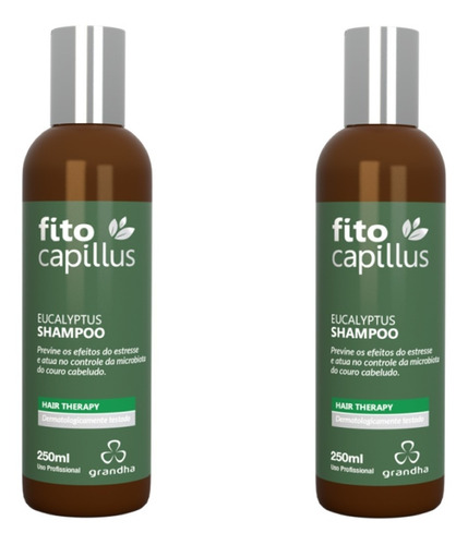 Shampoo Grandha Fito Capillus Eucalyptus Kit C/ 2 Unidades