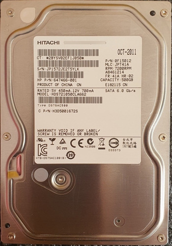 Imagen 2 de 10 de Disco Duro 500gb Sata 3.5 Pc-dvr-cctv-camaras