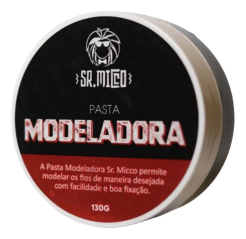 Sr. Micco Pomada Modeladora 130g Fixação E Estilo Duradouros