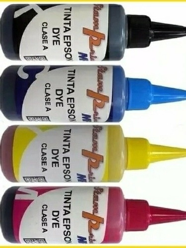 4 Tinta Epson Para Impresora De Sistema Continuo De 100 Ml.