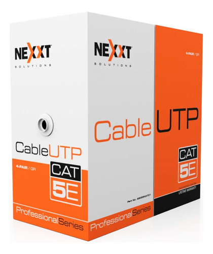 Ab355nxt21 Nexxt Cable Utp Categoria 5e 100% Cobre 24awg