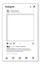 Comprar Cartel Instagram Imprimible Personalizado Recibida Marco