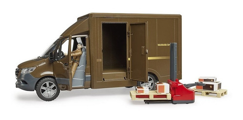 Imagen 4 de 5 de Mercedes Benz Sprinter Ups Bruder Escala 1:16