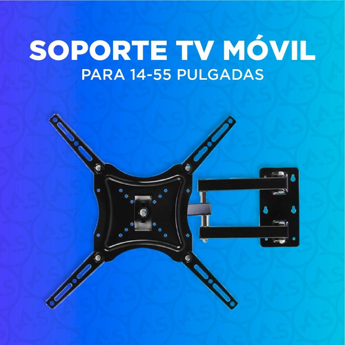 Imagen 2 de 6 de Soporte Tv Brazo Móvil 14-55 Pulgadas Televisor Soportes Lcd