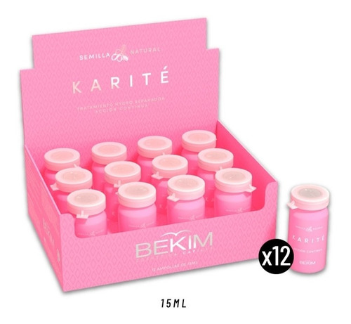 Caja De Ampollas Manteca De Karite Bekim (12 X 15 Ml)