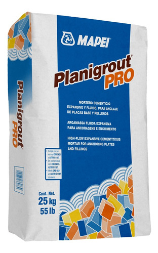 Planigrout Pro, Mortero Expansivo Fluido De Alta Resistencia