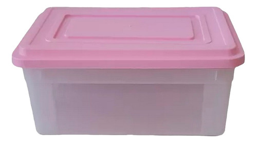 Organizador 54 Litros X6 Plastico Tapa Canasto Apilable