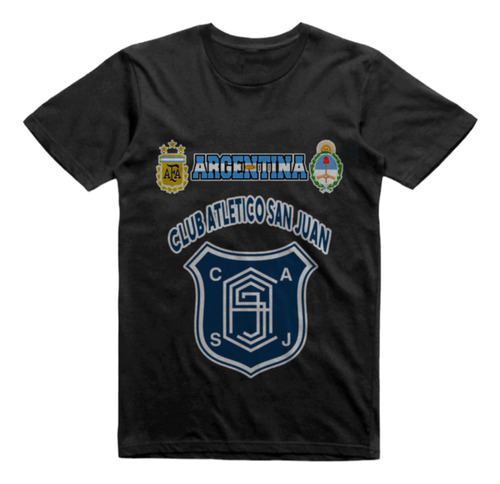 Remera Infantil Negra Club Atletico San Juan Tucuman