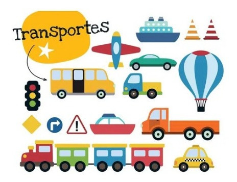 Imagen 2 de 3 de Transportes Mi Libro De Stencil Didactico Infantil V&r