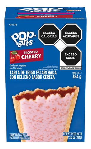 Kelloggs Tarta De Cereal Rellena Cereza Pop Tarts 384 Gr